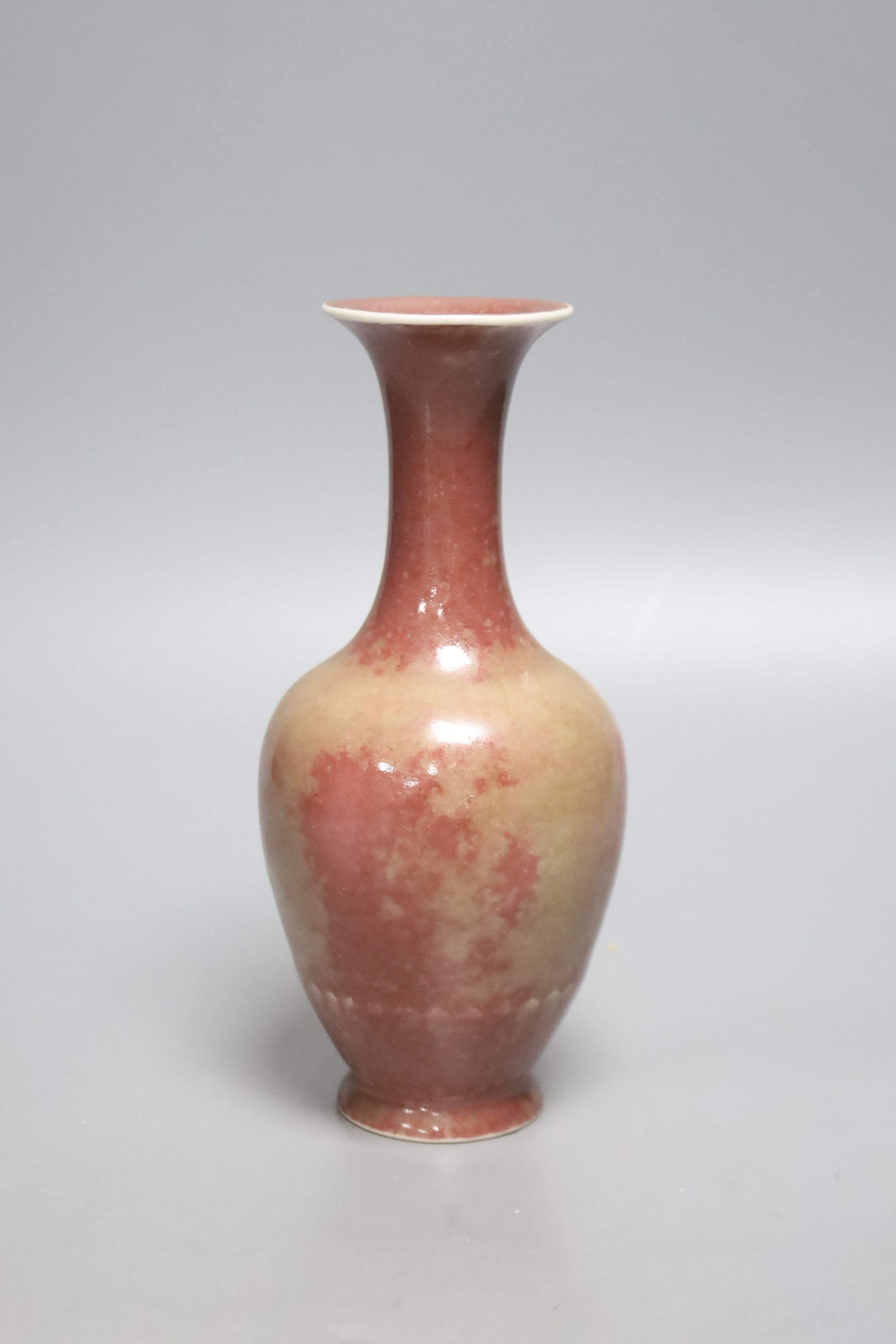 A Chinese sang-de-boeuf glazed vase, 19cm